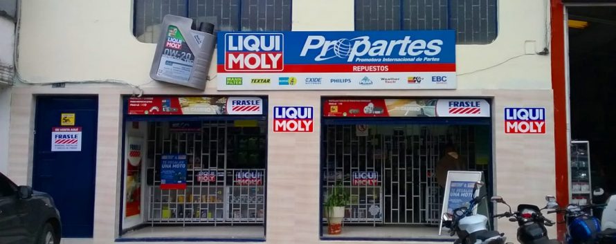 Describe la red comercial, PROPARTES - 7 DE AGOSTO